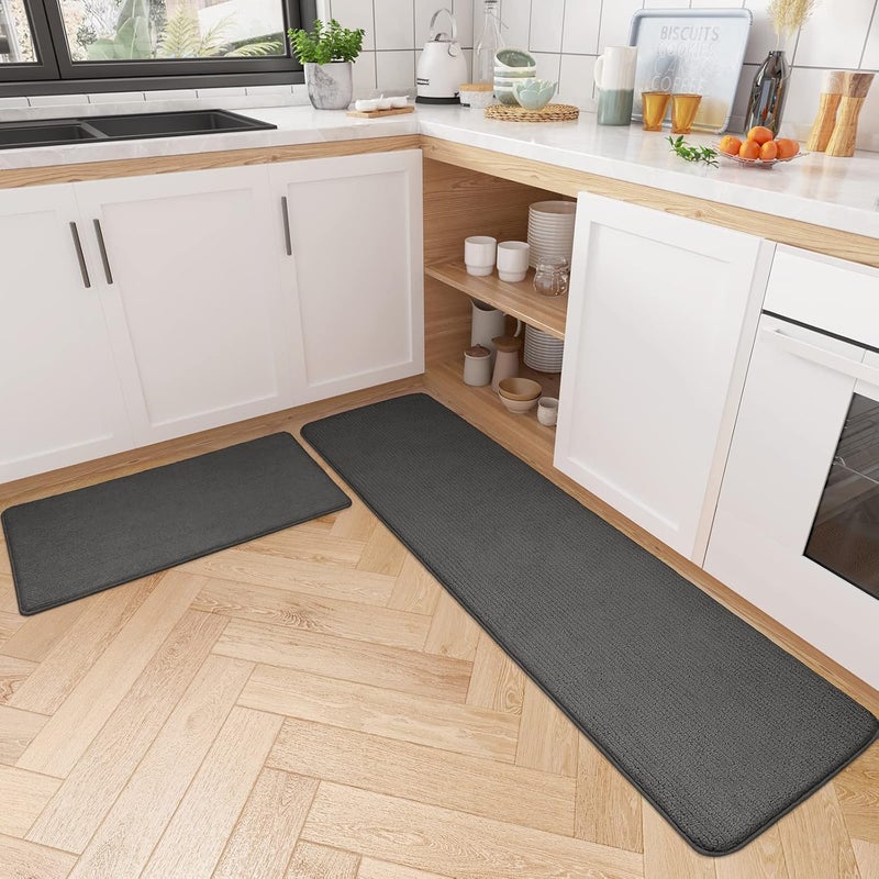 MVM Enterprise Double Duty NonSlip Kitchen and Door Mat Dirt Trapper Super Absorbent and Easy to Clean Multipurpose Indoor Rug for Home and Office - Image 1