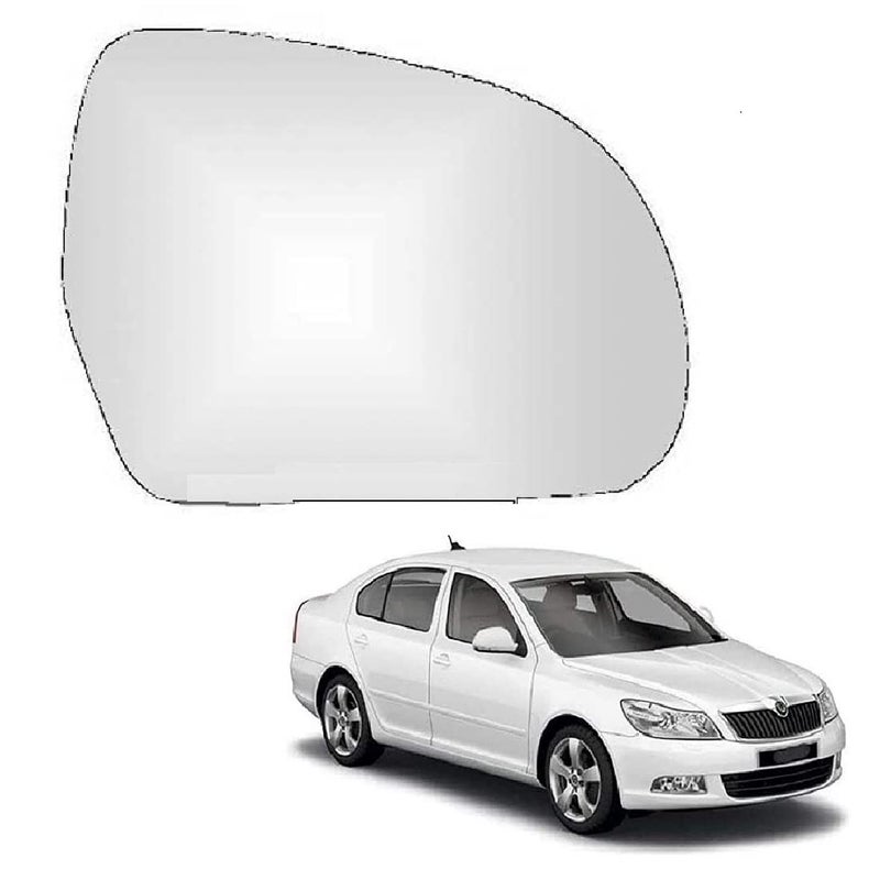 STYCARO -Side View Mirror Glass compatible with Skoda Laura 2009-2015 Model Type 2 -NON-HEATED (RIGHT DRIVER SIDE) - Image 1