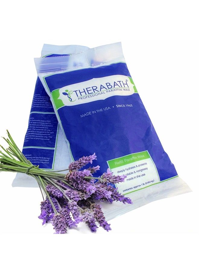 therabath إعادة تعبئة شمع البارافين - يستخدم لتخفيف آلام التهاب المفاصل والعضلات المتصلبة - يرطب ويحمي بعمق - 6 أرطال (تناغم اللافندر) - Image 1