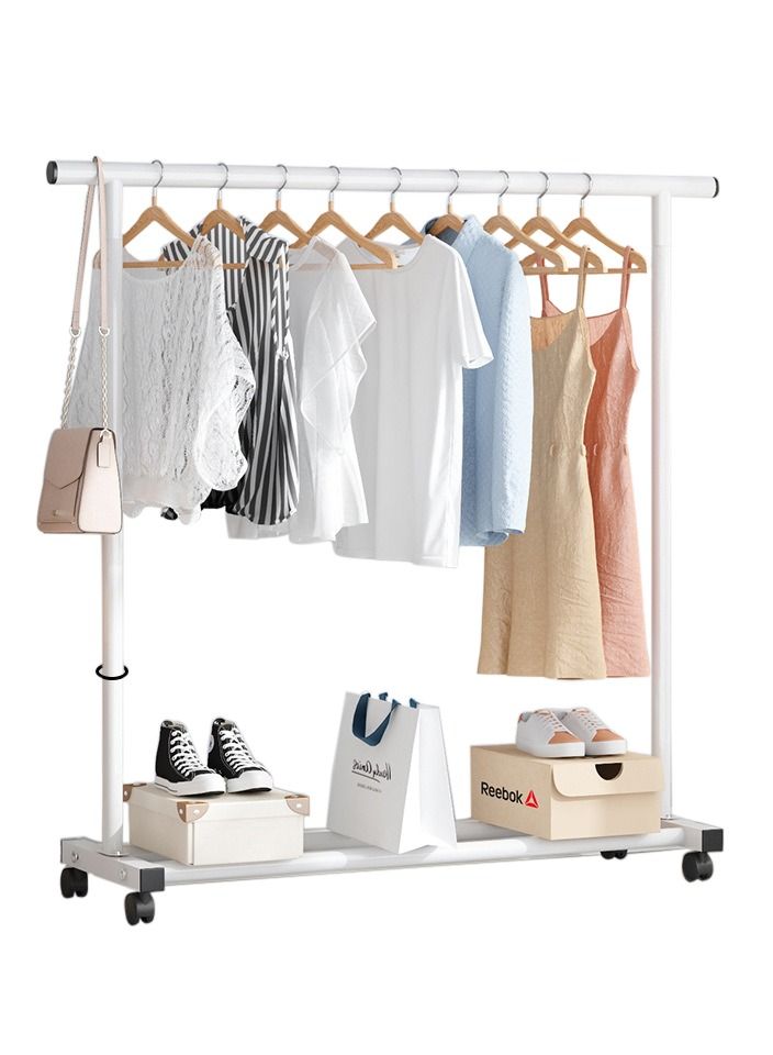 MTL Metal Clothes Rack White  150*40*145CM 25MM - Image 1