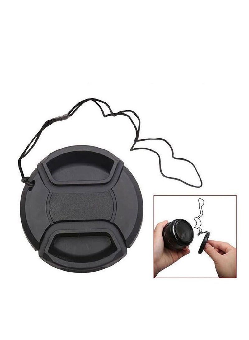 Coopic 2 x 49mm Lens Cap Front Cover Protector Snap On Center Pinch for Camera Canon Nikon Sony DSLR - Image 2