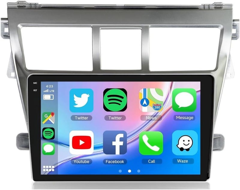 4k MRC Toyota yaris android screen 2007-2013,4gb ram 64gb memory wireless applecarplay android auto reverse camera included ahd - Image 2