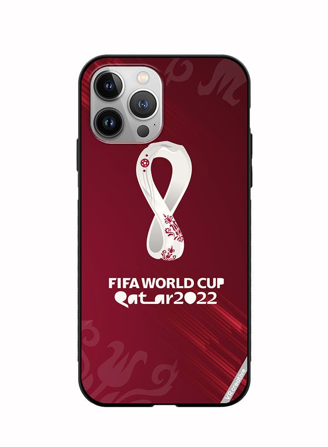 VR CREATIVE Protective Case Cover For Apple iPhone 12 Pro Max Qatar World Cup Design Multicolour - Image 1