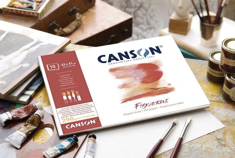 Canson Figueras Oil & Acrylic 290gsm Paper pad Including 10 Sheets, Size:33x24cm, Canvas-Like Texture - Image 5
