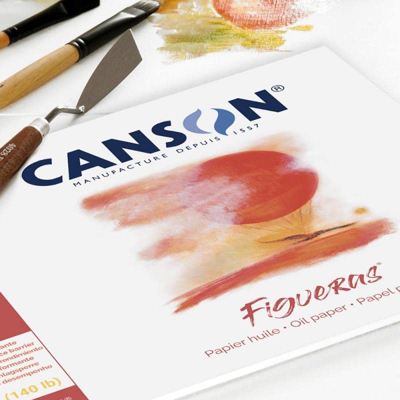 Canson Figueras Oil & Acrylic 290gsm Paper pad Including 10 Sheets, Size:33x24cm, Canvas-Like Texture - Image 4