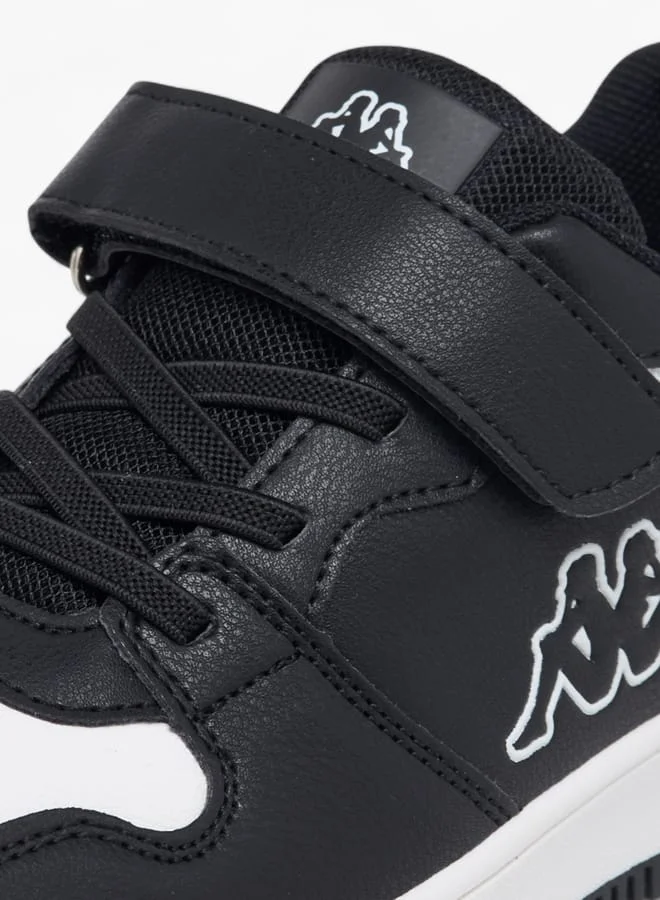 Kappa Boys Logo Detail Sports Shoes With Hook And Loop Closure