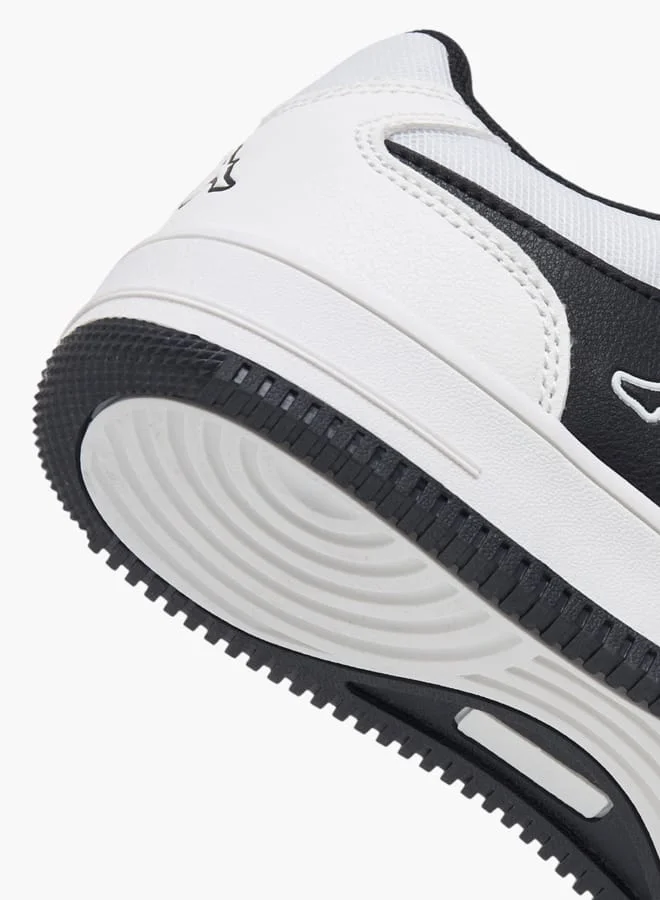 Kappa Boys Logo Detail Sports Shoes With Hook And Loop Closure
