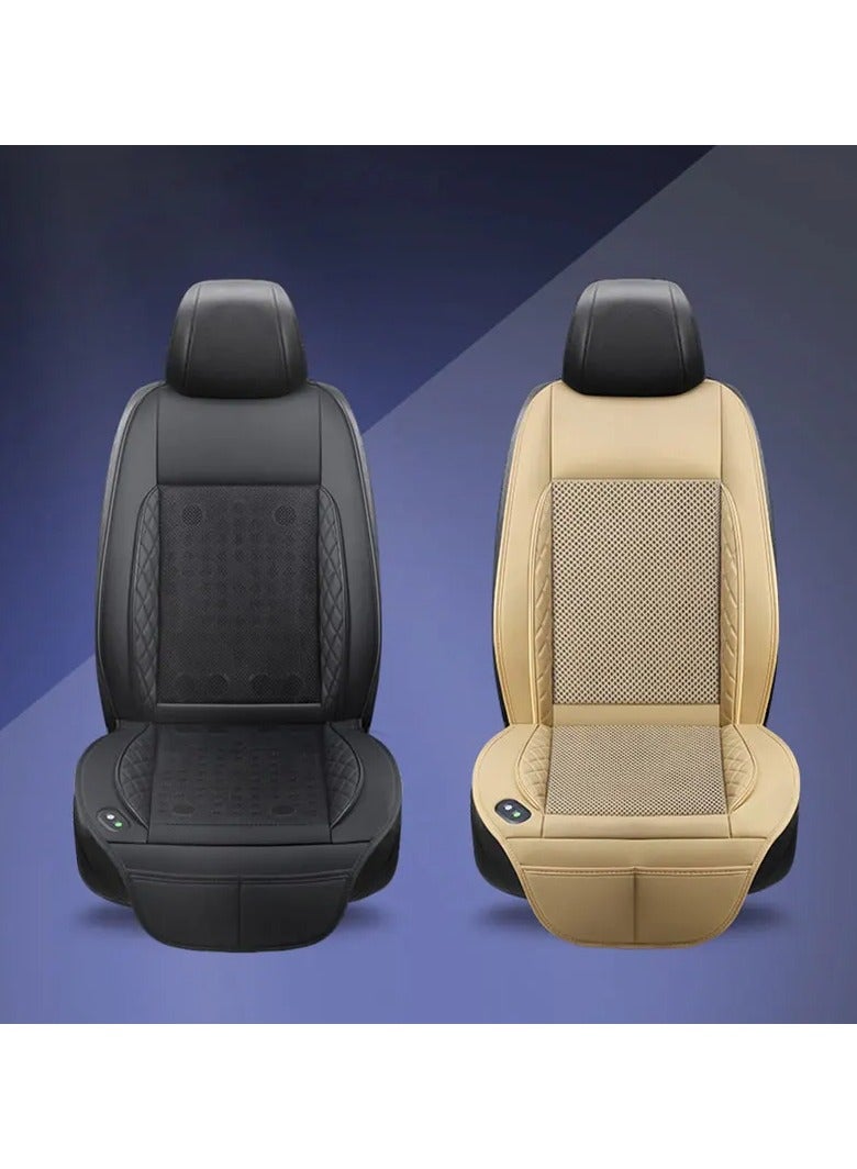 AROAQ DC 12V 3D Spacer Car Summer Cool Air Seat Cushion with 8Fan Fast Blow Ventilation Cooled Seat Cooling - Image 2