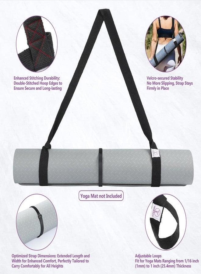 YOGAER Yoga Mat Carrier Strap, Adjustable Thick Straps Sling for Carrying Large Mats, Stretching Band - Image 5