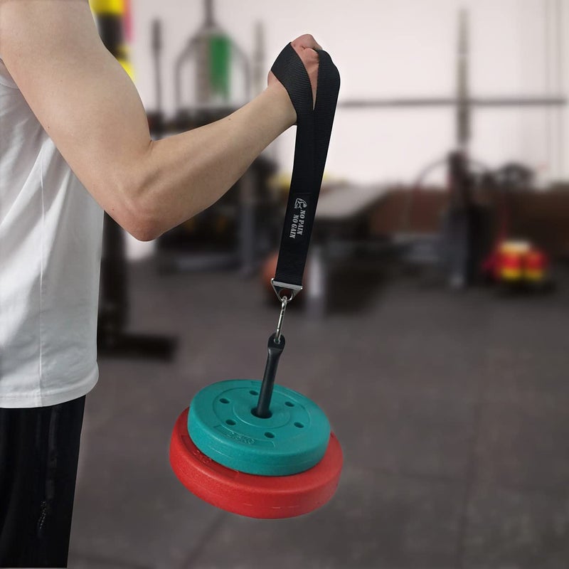 Lights Mountain Arm Wrestling Training Strap Belt Hand Grip Forearm Exerciser Strengthener for Cable Machine and Free Weight - Image 4