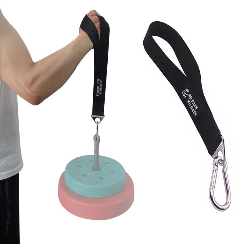 Lights Mountain Arm Wrestling Training Strap Belt Hand Grip Forearm Exerciser Strengthener for Cable Machine and Free Weight - Image 1