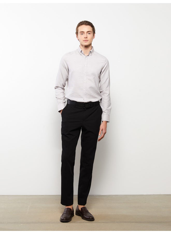 LC WAIKIKI - Slim Fit Long Sleeve Dobby Weave Men's Shirt - Image 1