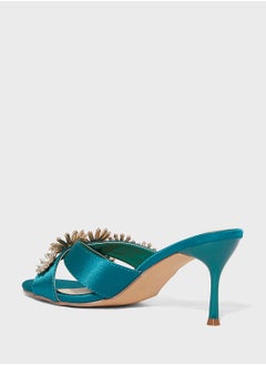 Ella Limited Edition Floral Embellished Mule Heel Sandal  - Image 3