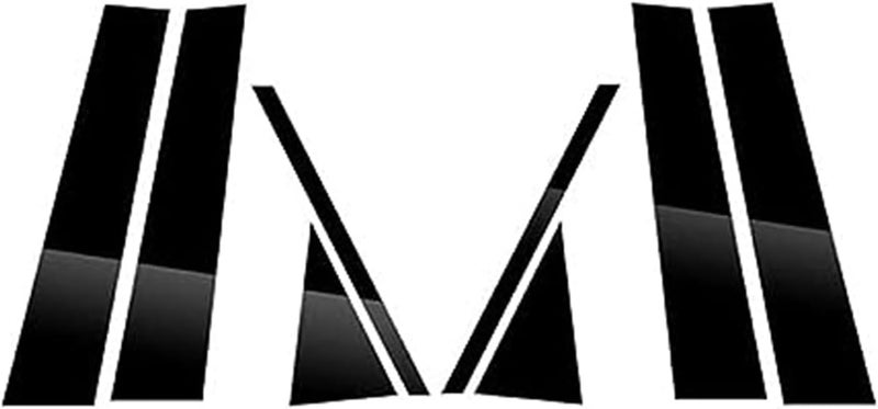 Wivplex Glossy Black Car Window Trim Cover for VW Polo - Image 1