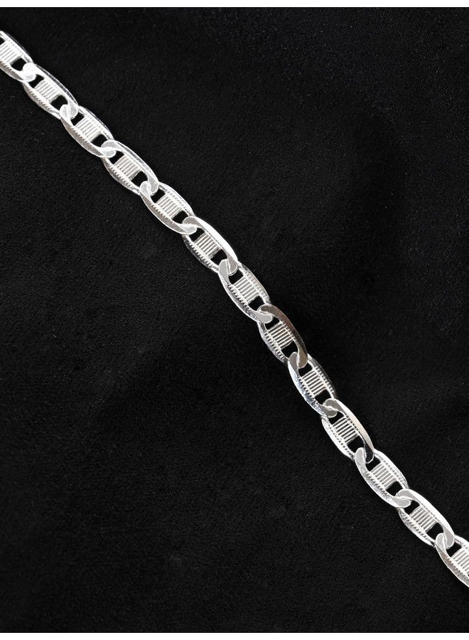 Clara Pure 925 Sterling Silver Zoltan Men Bracelet in 8 inches | Gift for Men and Boys| With Certificate of Authenticity and 925 Stamp - Image 3