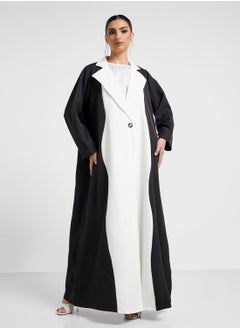 Khizana Two Toned Abaya With Sheila  - Image 1