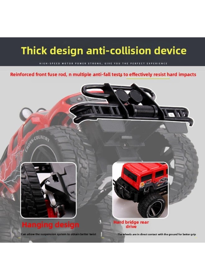Children's Electric Remote Control Toy Car 1:14 Four-way Off-road Drift Racing High-speed Remote Control Car-Color:1:14 Pickup Blue [four-way Remote Control/window Color Box] 600g-Proportion:Charging Version [body With Lithium Battery]]  - Image 3