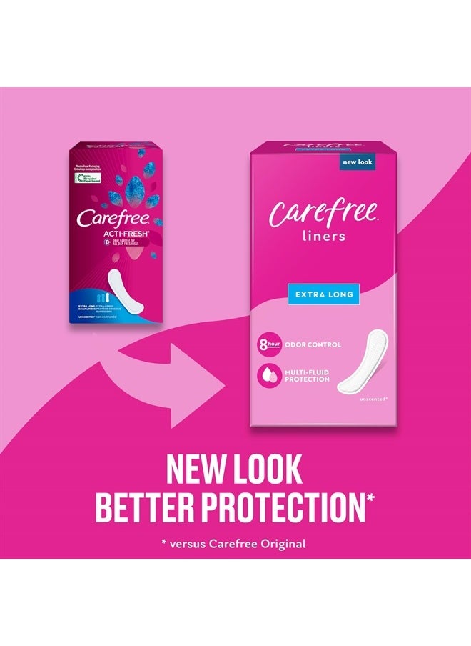 Carefree Panty Liners, Extra Long Liners, Unwrapped, Unscented, 100ct (Packaging May Vary)  - Image 2