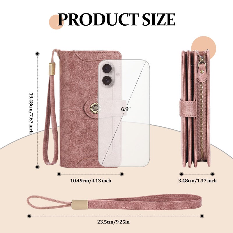 FALAN MULE Women's Wallet Leather RFID Blocking Large Capacity Trifold Ladies Wallet Wristlet Clutch Card Holder - Image 5