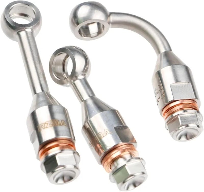 Stainless Steel 304 Hydraulic Brake Clutch Hose Line Pipe Banjo Fitting 50mm For Motorcycle - Image 1