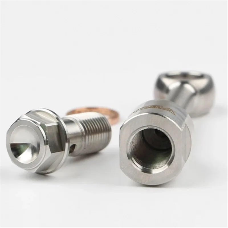 Stainless Steel 304 Hydraulic Brake Clutch Hose Line Pipe Banjo Fitting 50mm For Motorcycle - Image 5