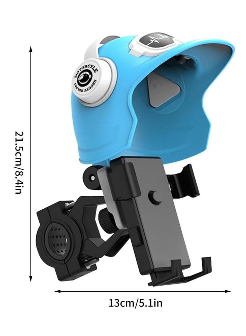 Stylish Helmet Cell Phone Holder for Motorcycle and Bike,Sun and Rain Resistant, Compatible with Most Smartphone Models, Multi-Angle Adjustable, and Easy to Install on Your Motorcycle