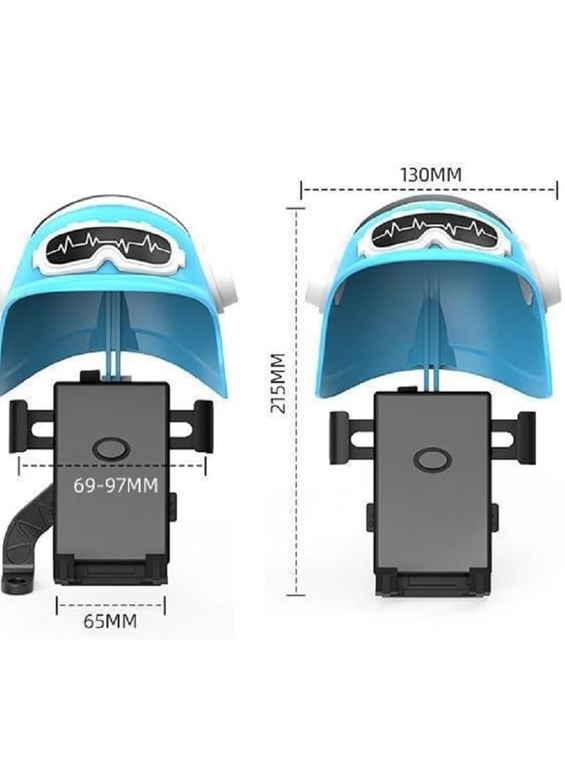 Stylish Helmet Cell Phone Holder for Motorcycle and Bike,Sun and Rain Resistant, Compatible with Most Smartphone Models, Multi-Angle Adjustable, and Easy to Install on Your Motorcycle