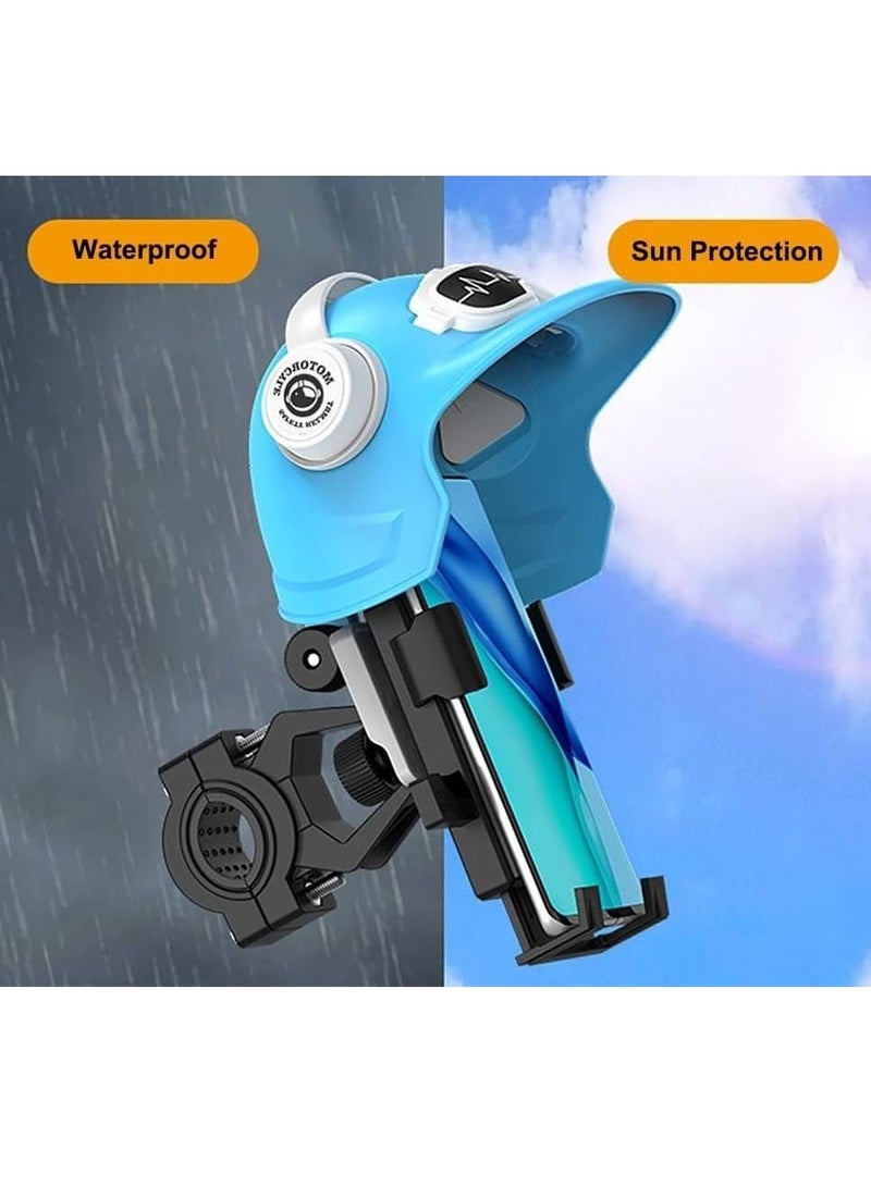 Stylish Helmet Cell Phone Holder for Motorcycle and Bike,Sun and Rain Resistant, Compatible with Most Smartphone Models, Multi-Angle Adjustable, and Easy to Install on Your Motorcycle