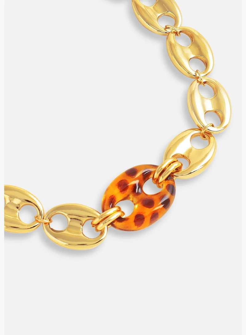 SOHI Gold Plated Designer Party Necklace For Women