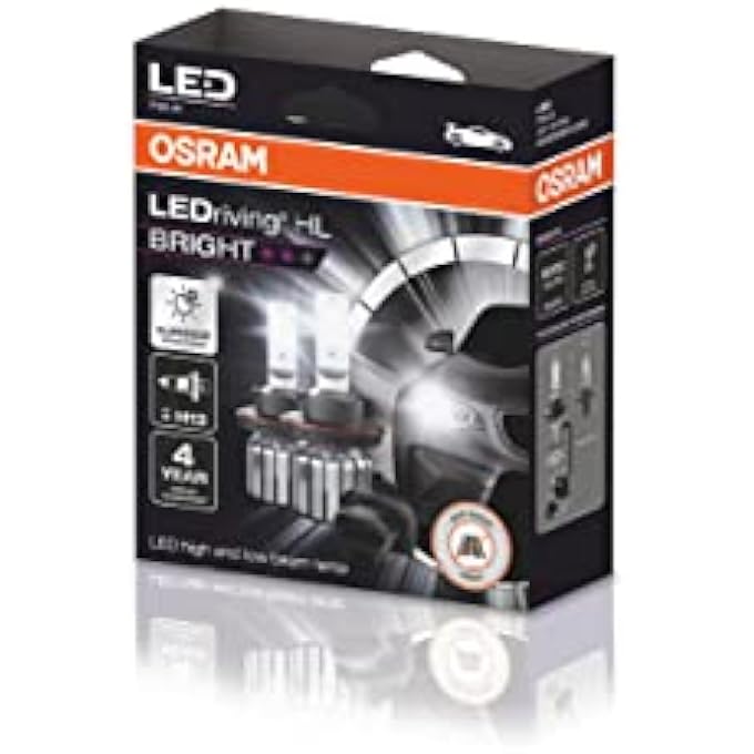 OSRAM Ledriving Hl Bright H13 12V 1510W P264T 6000K White 2 St - Image 2