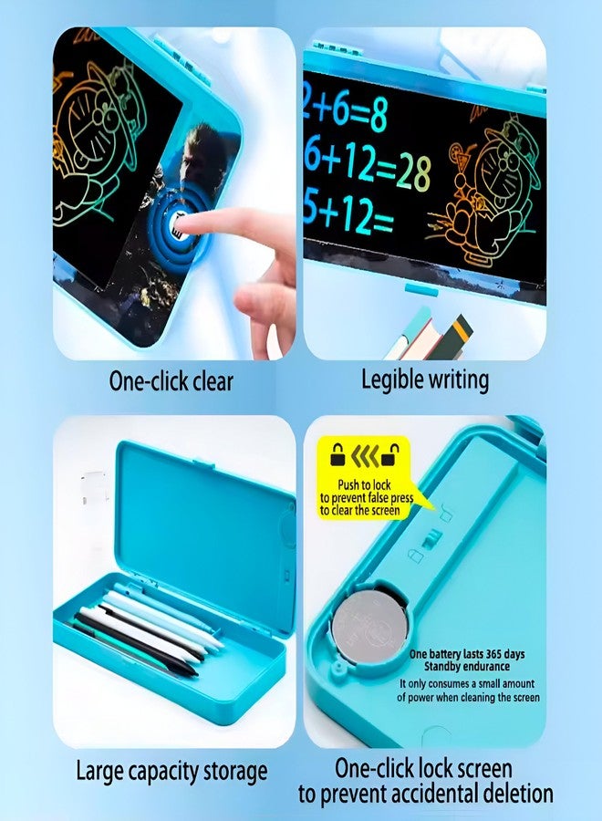 FUBIX 2 in 1- Pencil case for Girls & Boys | Pencil case for Kids | Writing Tablet |LCD Display- pencilcase Pouch | Pencil Box for Kids Girls | LCD Drawing Pencil Box (Color May Vary) (20) - Image 3