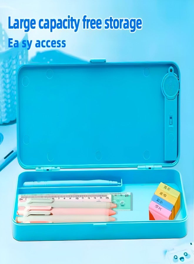 FUBIX 2 in 1- Pencil case for Girls & Boys | Pencil case for Kids | Writing Tablet |LCD Display- pencilcase Pouch | Pencil Box for Kids Girls | LCD Drawing Pencil Box (Color May Vary) (20) - Image 4