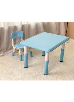 Home Elements HOP-Home Elements 2 Piece Kids Height Adjustable Study Table and Chair Set Multi Activity  - Image 3