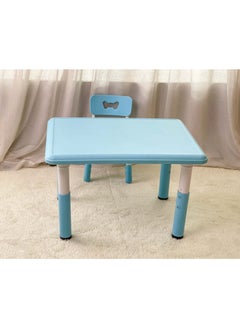 Home Elements HOP-Home Elements 2 Piece Kids Height Adjustable Study Table and Chair Set Multi Activity  - Image 2