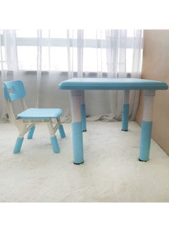 Home Elements HOP-Home Elements 2 Piece Kids Height Adjustable Study Table and Chair Set Multi Activity  - Image 4