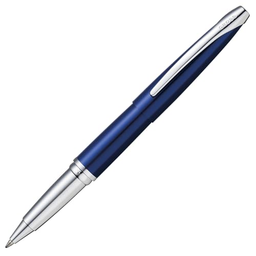 Cross ATX Refillable Rollerball Pen Presented in a Luxury Gift Box - Medium Point, Black Ink, Translucent Blue - Image 4