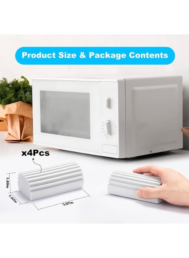 ChicAbode 4 حزمة رطبة نظيفة اسفنجة غبار، مسح سحري لتنظيف المنزل، إمدادات الغبار القابلة لإعادة الاستخدام للأطباق، الستائر، لوحات الأساس والصنابير - Image 2