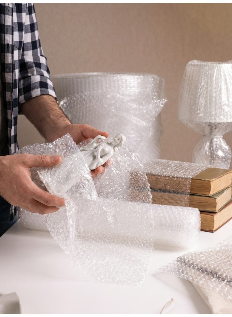Living Heavy Duty Bubble Wrap Roll for Shipping and Packing Fragile Items | Shock-Absorbing Cushioning Bubble Roll for Moving and Glass Protection - Image 2