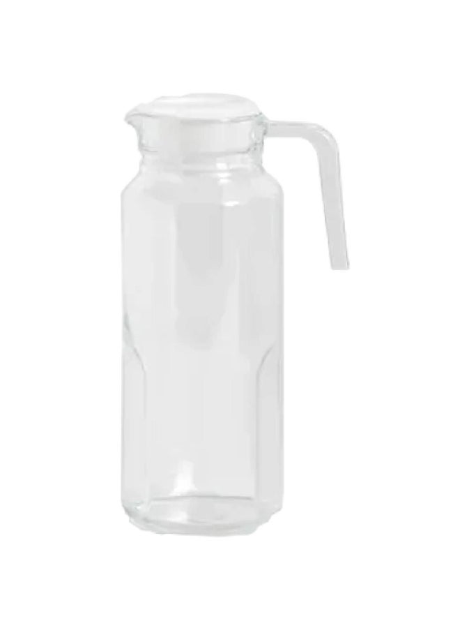 لومينارك إبريق ثلاجة زجاجي متين بغطاء شفاف سعة . لتر - Image 2