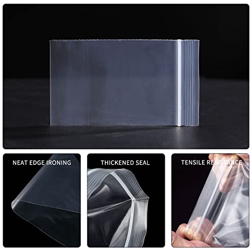 JINYONBAG Mini Plastic Bags, 400pcs 2" x 2" Transparent Reusable Zipper Storage Bags for Jewelry, Candy, Coins - Image 4