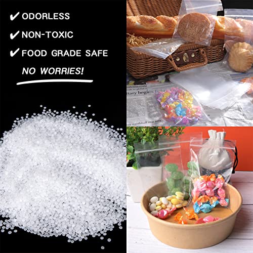 JINYONBAG Mini Plastic Bags, 400pcs 2" x 2" Transparent Reusable Zipper Storage Bags for Jewelry, Candy, Coins - Image 3