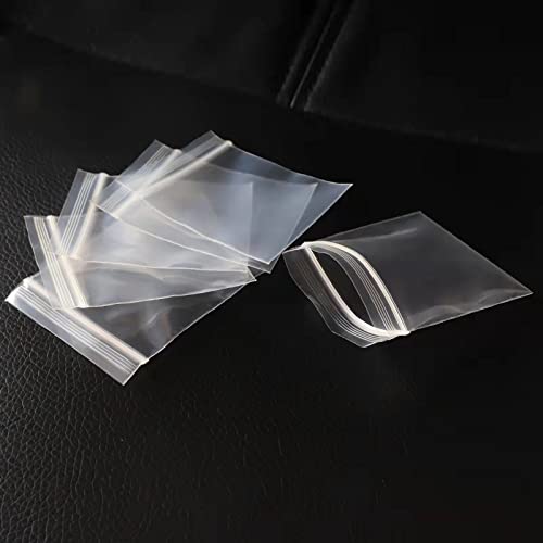 JINYONBAG Mini Plastic Bags, 400pcs 2" x 2" Transparent Reusable Zipper Storage Bags for Jewelry, Candy, Coins - Image 1
