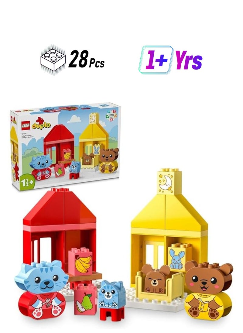 LEGO Duplo My First Daily Routines Eating And Bedtime 10414 Learning And Education Toys Set Building Blocks Toy For Toddlers 28 Pieces  - Image 1