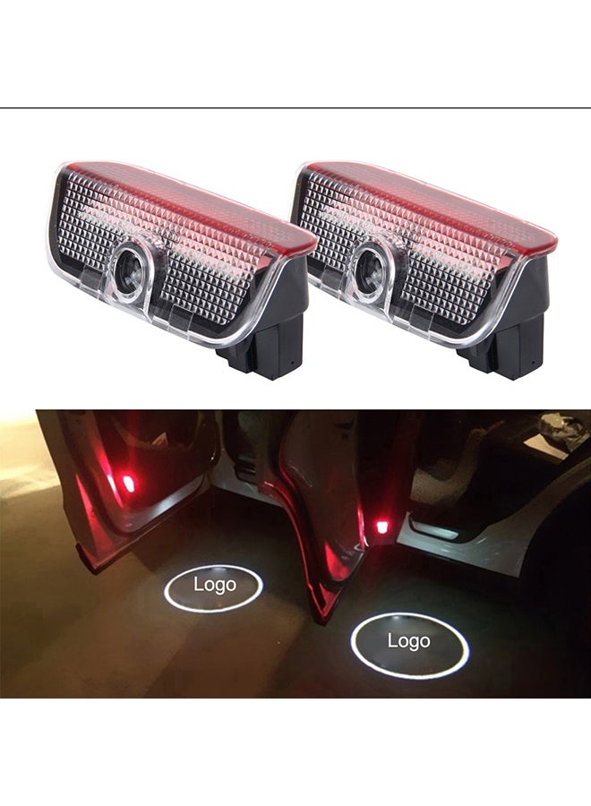 Loquat 2-Piece LED Car Door Welcome Logo Car Brand 3D Shadow Light For Porsche - Image 2