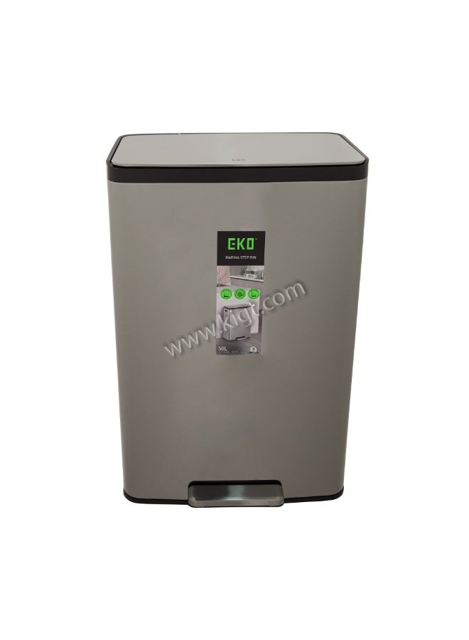EKO stainless Steel Soft Close Step Bin 50 Liters - Image 4