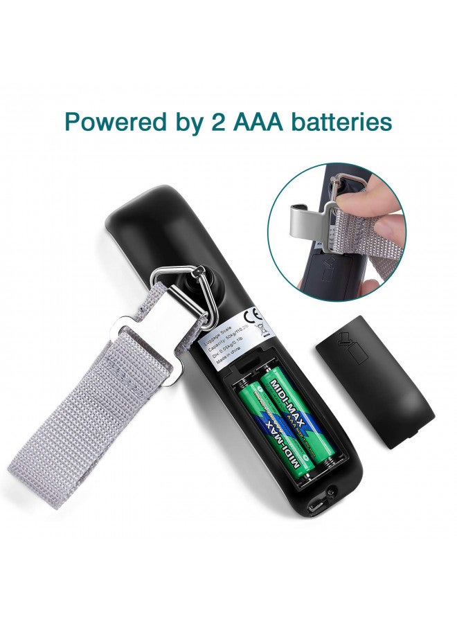 WGGE Digital Luggage Scale, WGGE Travel Luggage Weight Scale, Max 110lbs/50kg Baggage Scale with Backlit LCD Display  - Image 4