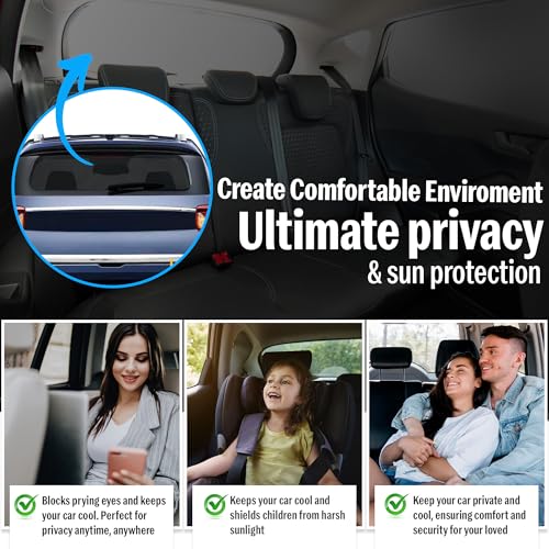 Autofact Dicky Curtain for Maruti Wagonr 2010-2018 | Custom Fit Rear Windshield Sunshade | UV & Heat Protection | Foldable Mesh | Privacy & Cooling Car Accessory - Image 4
