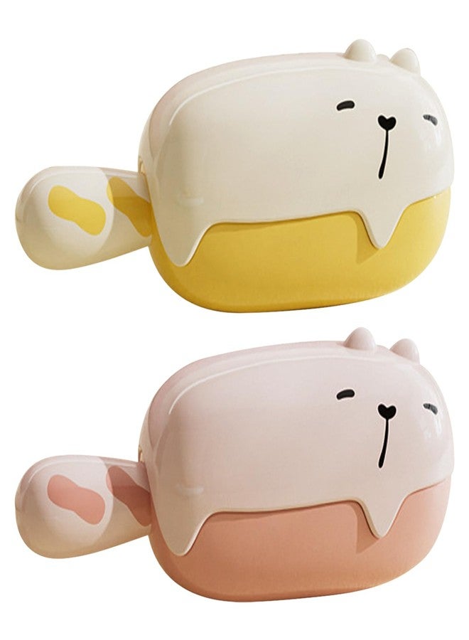 SAMIQU Portable Washable Lint Roller- Reusable Lint Roller,Travel Size,Cute Bear Shape Ball Remover,Extra Sticky for Pet Hair,Fuzz, Dust & Clothes(Set of 2) - Image 2