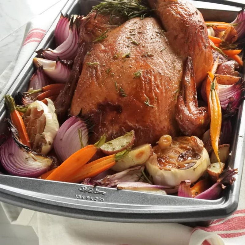 Wilton Advance Select 9x13 Inch Oblong Baking Pan Made without PFAS AntiWarping NonStick Cake Pan With DuraLast SiliconeInfused Coating Steel - Image 5