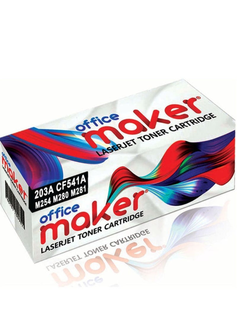 أوفيس ميكر حبر متوافق مع Office Maker 203A|CF541A سماوي  - Image 1